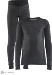 Craft CORE Wool Merino gyerek szett, fekete (146)