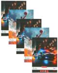 Herlitz Set 5 caiete Tip 2 Herlitz, 24 file, 80g/mp, Motiv dinamic baieti (9495220-5/BAIETI)