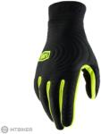  100% BRISKER XTREME kesztyű, fekete/fluo sárga (S)