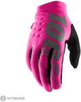  100% BRISKER női kesztyű, neon rózsaszín/fekete (L) - mtbiker - 12 699 Ft