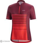 GOREWEAR C3 Striped Zip női mez, hibiscus pink/chestnut red (42)