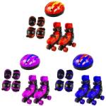  Set patine cu rotile, casca, cotiere si genunchiere, marime L (39-43), diverse culori RB31237 Role