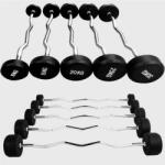 Zoco Body Fit Fix súlyzórúd súlyokkal ZOCO BODY FIT EZ, Teljes súly 25 kg, Fekete/Króm (ZCB-EZ-25KG)