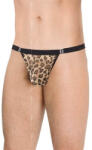 Softline Mens Thong 4528 Férfi Tanga Alsónemű O/S barna párduc