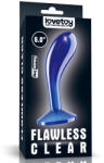 Lovetoy Flawless Clear - 6.0" prosztata plug (kék)