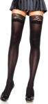 Leg Avenue Nylon harisnya Csipke felső résszel - fekete - O/S - HOSIERY