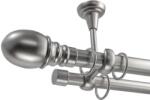 Calypso Dupla Függönyrúd - Fém - 400 cm
