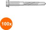 Index Set 100 x Surub pentru Panouri Sandwich Otel Zincat, 5.5 / 6.3 x 98 (COR-100xX09056398S)