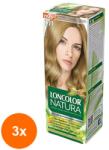 LONCOLOR Set 3 x Vopsea de Par Permanenta Loncolor Natura 7.71 Blond Bej, 100 ml