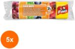 Fino Set 5 x 250 Pungi Alimentare Fino, 2 l, 28 x 24 cm (ROC-5XSAFINO00022)