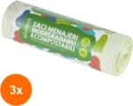 Biodeck Set 3 x 10 Saci Biodegradabili, Compostabili, 35 l (OIB-3xSAC-BIO-MEN-35)