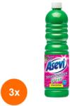 Asevi Set 3 x Detergent Pardoseli, Asevi Green, 1 l (ROC-3xMAG1016797TS)