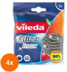 Vileda Set 4 x Burete din Inox Spirala Vileda Glitzi (ROC-4xMAG1017668TS)