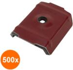 Tecfi Set 500 x Saiba de Coama cu Garnitura din Cauciuc Epdm Marimea 40, Otel, Zincat - 58x40x50x13x6.5 (COR-500xT.AE0700040S)