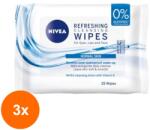 Nivea Set 3 x Servetele Demachiante Nivea pentru Ten Normal, 25 bucati