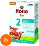 Holle Set 2 x Lapte Praf Eco Formula 2, de la 6 Luni, Holle Baby, 600 g