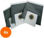 Victronic Set 4 x Sac pentru Aspirator Victronic, Textil, Gri Inchis (GUJ-4xCDB108)