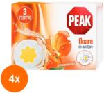 Peak WC Set 4 x 3 Rezerve Peak WC Floare de Curatare, Mandarina, 45 g (ROC-4xMAG1018530TS)