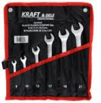 Kraft&Dele Csillag-villáskulcs készlet, felakasztható tokban 6db 8-21mm KD10935 (KD10935)