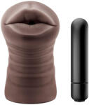 Blush Novelties Enlust Krystal - masturbator bucal vibrator cu imagini MI - maro (810138370070)