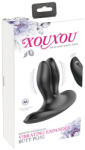 XOUXOU - vibrator anal cu două brațe, reîncărcabil (negru) (05982670000)