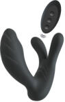 Sweet Smile Smile - Vibrator punct G și P - funcție telecomandă - silicon negru (54020340000) Vibrator