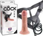 King Cock Strap-on 6 - dildo cu ham (culoarea pielii) (05316180000)