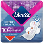 Libresse Maxi Goodnight+ Comfort & Security éjszakai egészségügyi betét (10 db)
