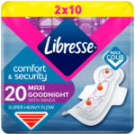 Libresse Maxi Goodnight+ Comfort & Security éjszakai egészségügyi betét (2x10 db) - pelenka - 1 259 Ft