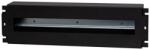 Stalflex VDP19-3U-B 19" 3U DIN sínes fedeles fekete kismegszakító tartó (VDP19-3U-B) - nyomtassingyen