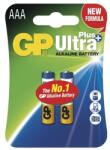 GP Batteries GP Ultra Plus AAA (LR03) alkáli mikro ceruza elem 2db/bliszter (B17112) - nyomtassingyen