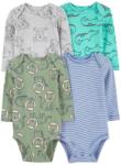 Carter´s CARTER'S Body hosszú ujjú Kék/Szürke Állat fiú 4db 3m/méret 62