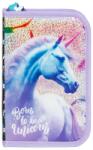 DERFORM Egyrekeszes, kihajtható tolltartó, unikornisos, Born to be Unicorn
