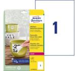 Avery-Zweckform Etichete din poliester foarte rezistente 210x297mm Avery A4 albe detașabile 20 de coli