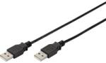 ASSMANN USB kábel 1x USB 2.0 dugó A - 1x USB 2.0 dugó A 1, 80 m Fekete Digitus 678039 - conrad