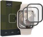 Apple Watch 7 / 8 / 9 (41 mm) okosóra üvegfólia - HOFI Glass Pro+ üvegfólia fekete (2db) - graffistore