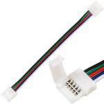 Lumiled accessories 5PIN RGB+W LED szalag csatlakozó, 2 oldalas, 10mm-es kábellel (LEDAKC0710)