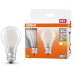 OSRAM 2db LED izzó E27 A60 7W = 60W 806lm 2700K 300° izzószál OSRAM (4058075132832)