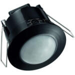 ECOLight PIR mozgás- és szürkületérzékelő, süllyesztett, 360°, 6 m, beltéri, fekete (ECOAKC0125)