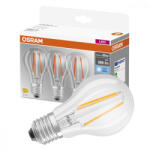 OSRAM 3db LED izzó E27 A60 6.5W = 60W 806lm 4000K Semleges 360° OSRAM (4058075819535)
