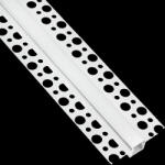 Lumiled Alumínium profil, süllyesztett, építészeti, LED-hez, KARTON / GIPS lapokba süllyesztve, 2 m + Opál diffúzor (ZKMPRO0460M)