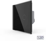 LIVOLO Intrerupator Dublu cu Revenire, Contact Uscat si 12/24V cu Touch LIVOLO - Serie Noua - culoare negru