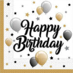 Procos Milestone, Happy Birthday szalvéta 20 db-os PNN88863 (PNN88863)