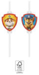 Procos Paw Patrol Rescue Heroes, Mancs Őrjárat papír szívószál, 4 db-os szett FSC PNN95603 (PNN95603)