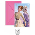 Procos Disney Frozen II Wind Spirit, Jégvarázs Party meghívó 6 db-os FSC PNN94057 (PNN94057)