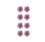 Decora Decor Zahar - Trandafiri Lila O 2 cm, 56 buc (500044)