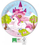 Procos Unicorn Next Generation, Unikornis papírtányér 8 db-os 23 cm FSC PNN93428 (PNN93428)