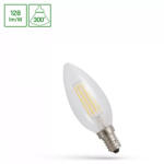 spectrumLED LED gyertya E14 230V 5.5W COG WW üveg (WOJ14387_5_5W)