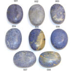 Palm Stone Dumortierit de Peru Mineral Natural - 50-58 x 36-44 x 16-23 mm - (XXL) - 1 Buc
