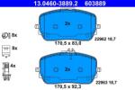 ATE set placute frana, frana disc ATE 13.0460-3889.2 - centralcar